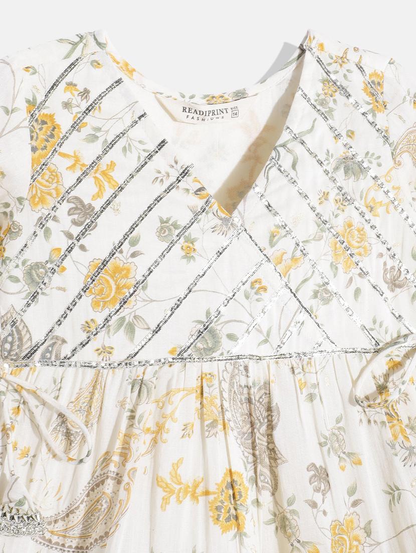 floral printed party gown - 19644862 - Standard Image - 4