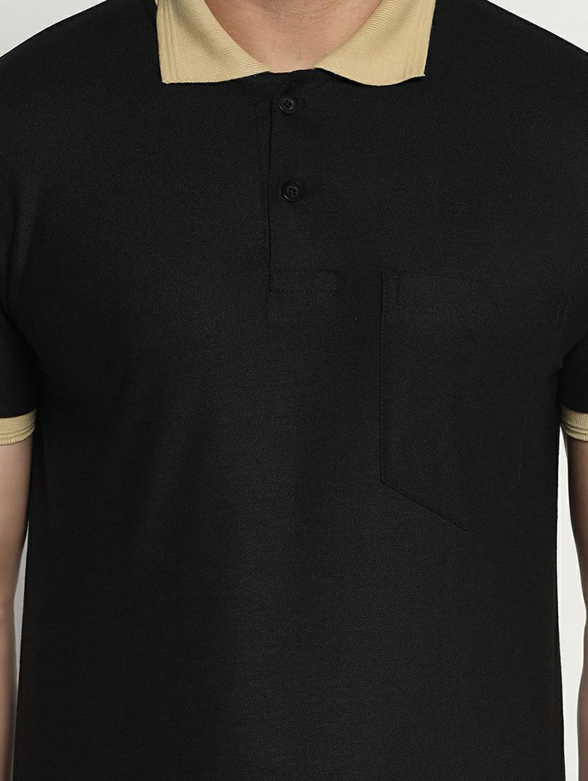 polo neck solid polo t-shirt - 19646032 - Standard Image - 4