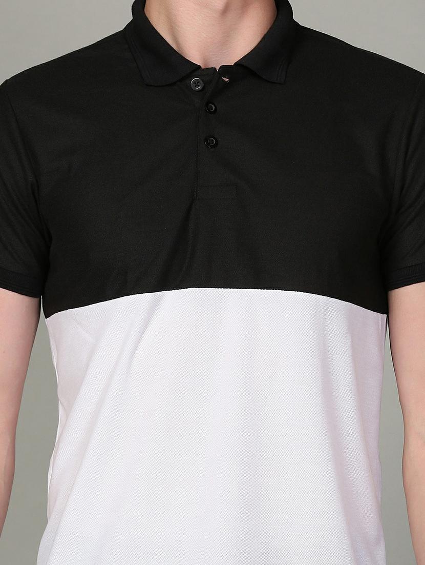 polo neck color block regular t-shirt - 19646087 - Standard Image - 4