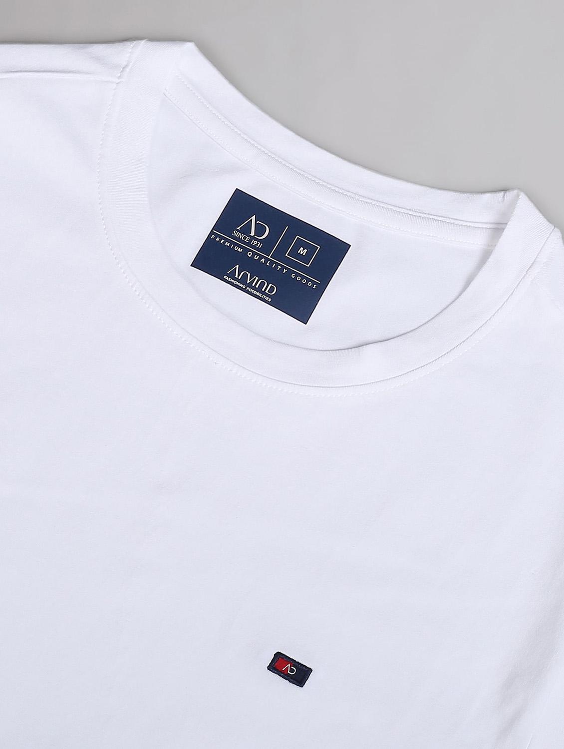 crew neck solid regular t-shirt - 19648949 - Standard Image - 4
