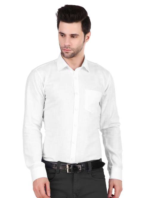 mens solids formal shirt - 19649024 - Standard Image - 0