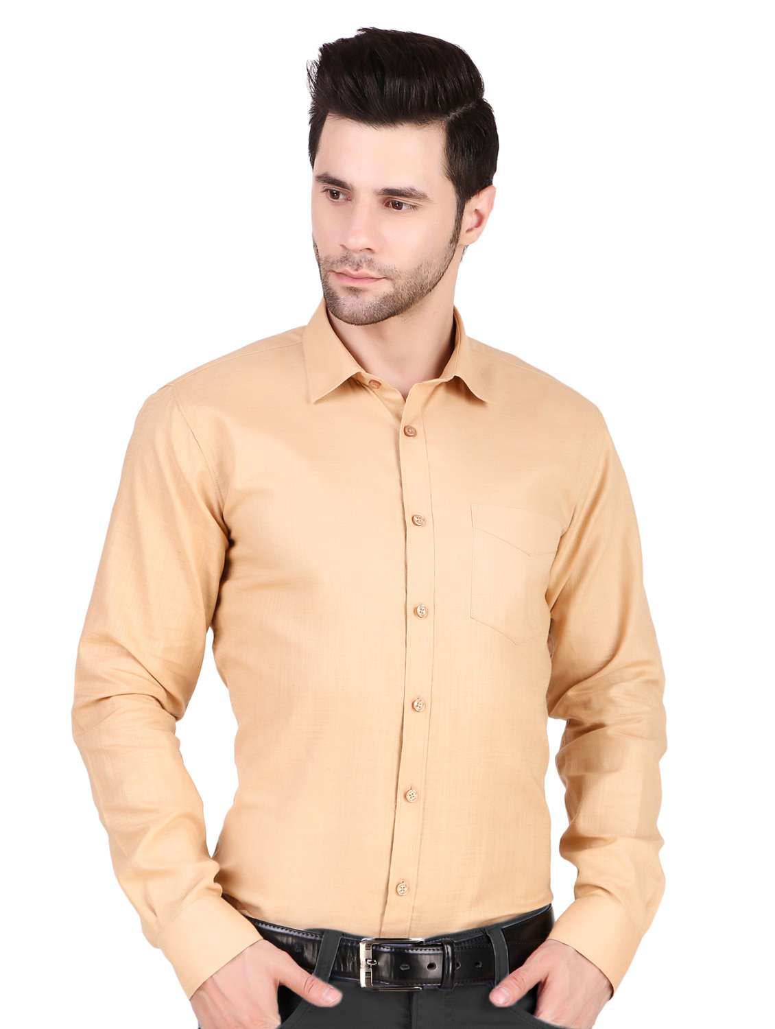 mens solids formal shirt