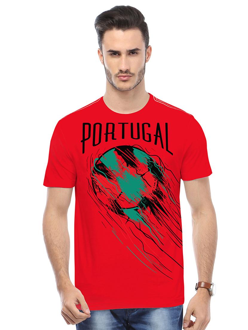 men crew neck front print t-shirt - 19649308 - Zoom Image - 0