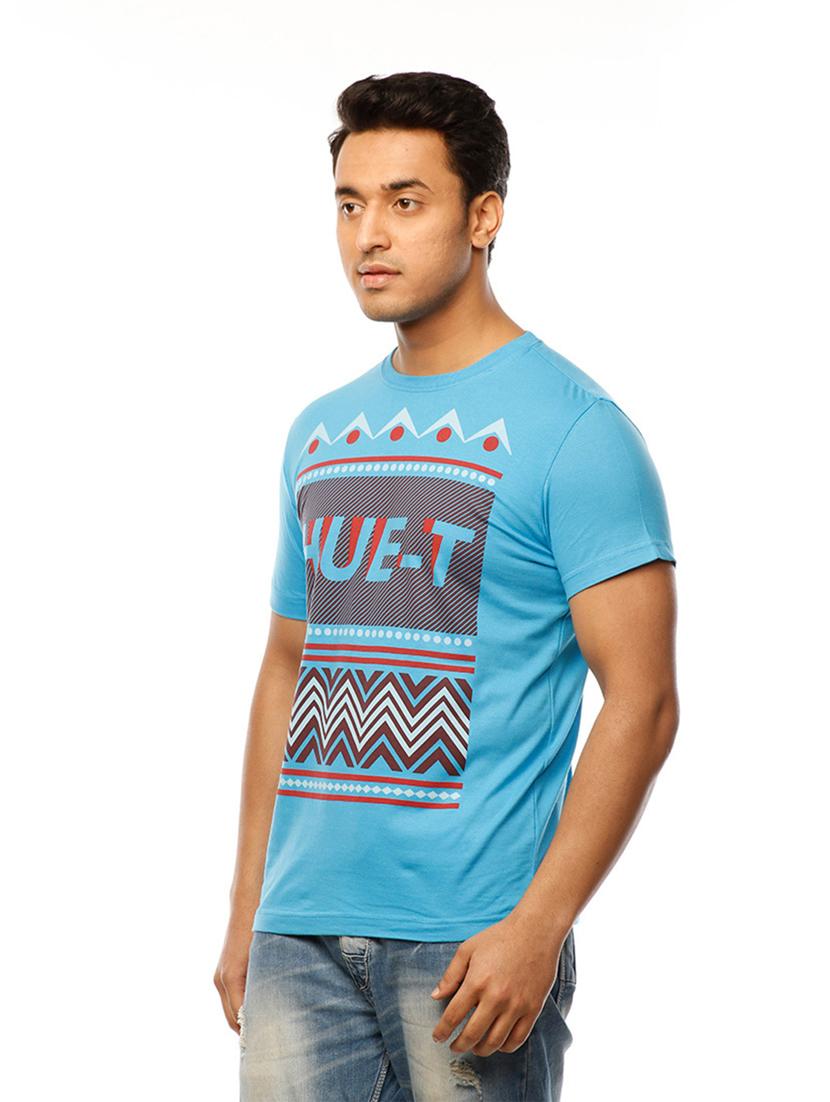 men round neck front print t-shirt - 19649506 - Standard Image - 1