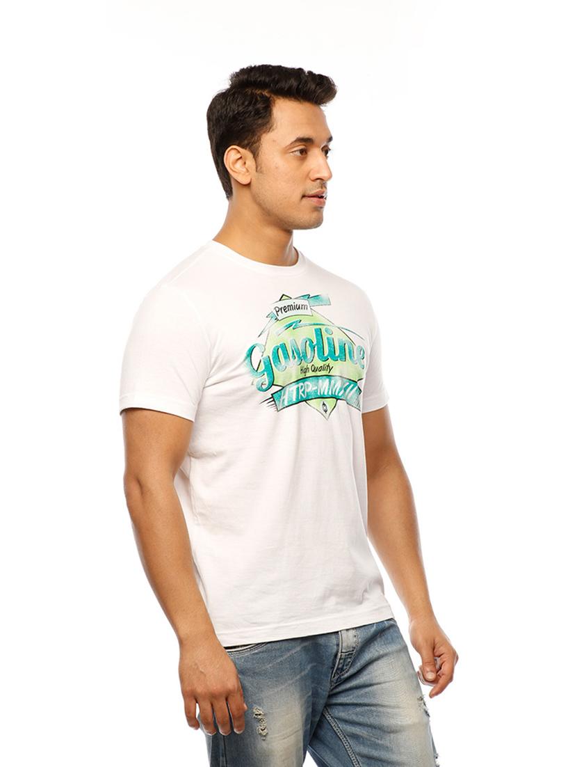 round neck printed regular t-shirt - 19649603 - Standard Image - 1