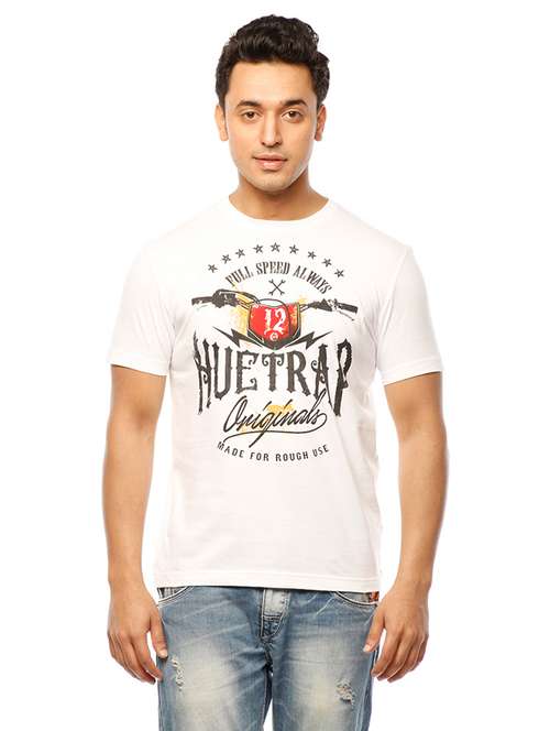 round neck printed regular t-shirt - 19649624 - Standard Image - 0