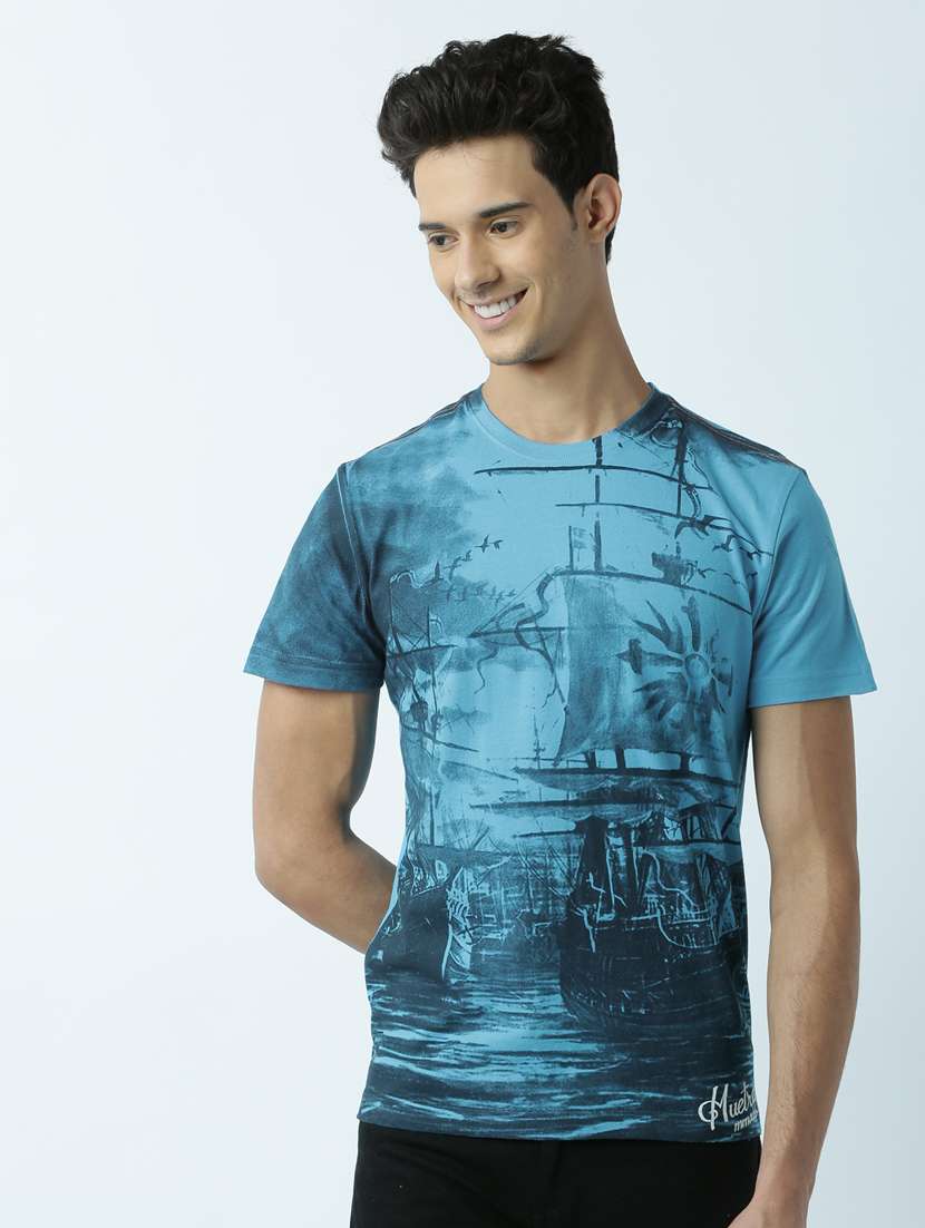round neck printed regular t-shirt