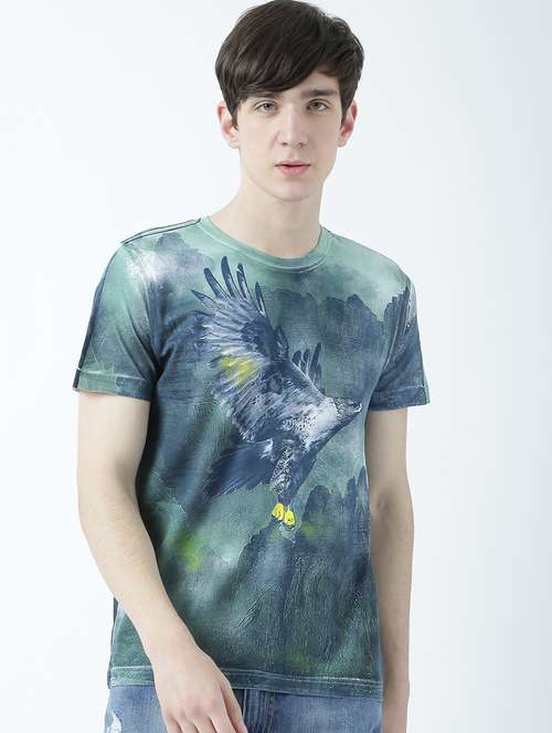 men crew neck printed t-shirt - 19649929 -  Standard Image - 0