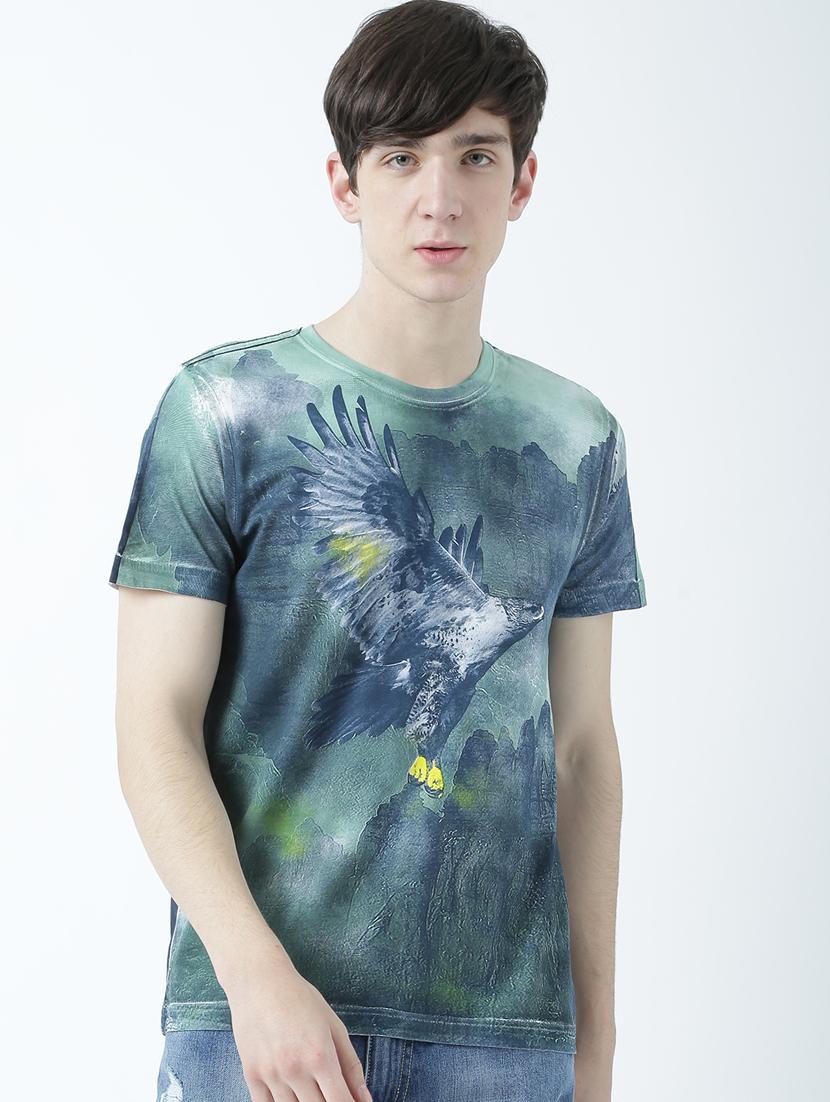 men crew neck printed t-shirt
