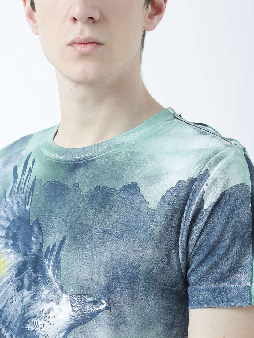 men crew neck printed t-shirt - 19649929 - Standard Image - 4