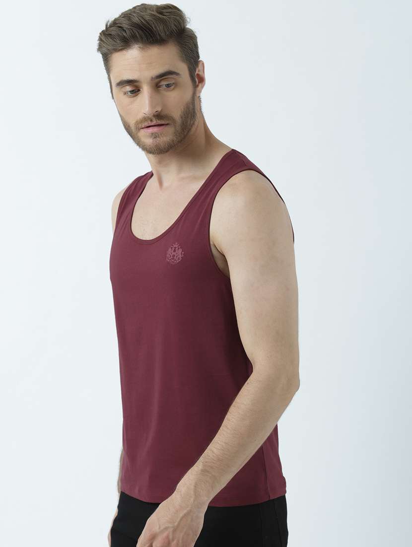 Men Printed Sleeveless Vest - 19650059 -  Standard Image - 1