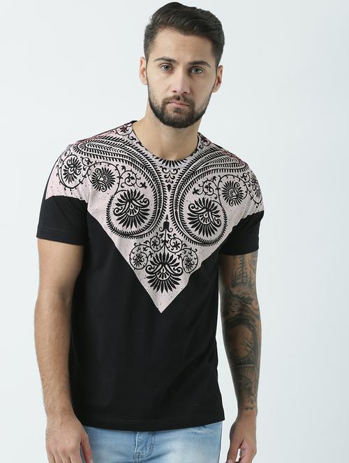printed cotton regular t-shirt - 19650077 -  Standard Image - 0
