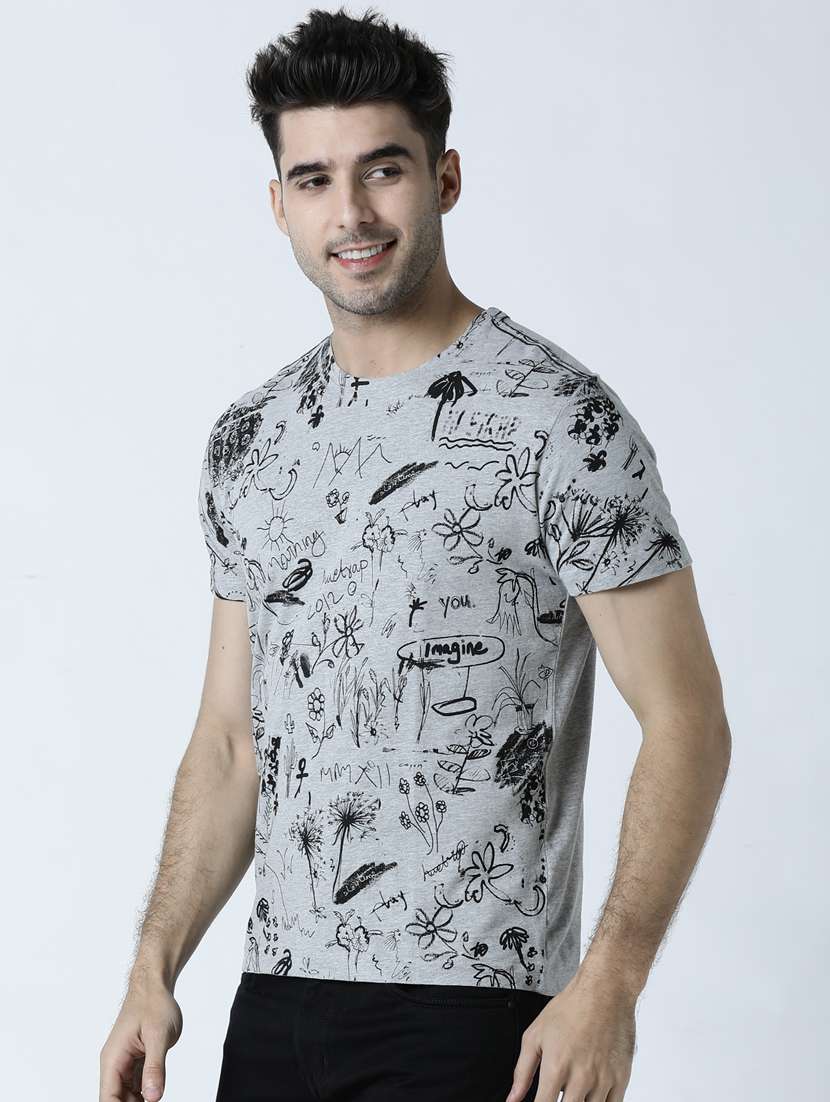 printed cotton regular t-shirt - 19650198 -  Standard Image - 1