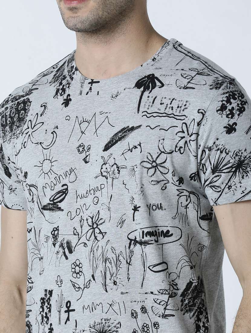 printed cotton regular t-shirt - 19650198 - Standard Image - 4