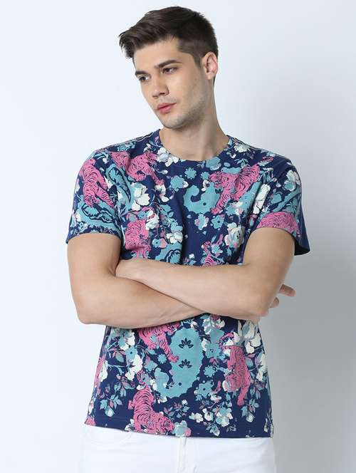 printed cotton regular t-shirt - 19650230 - Standard Image - 0