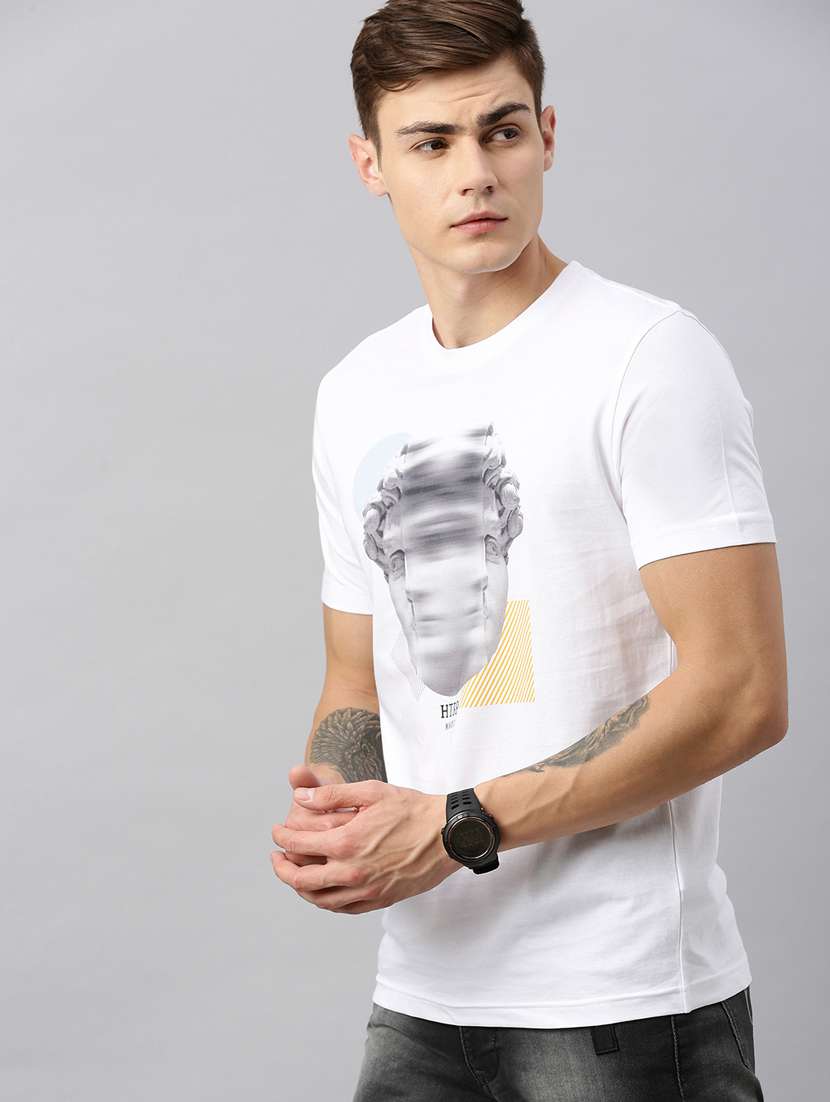 printed cotton regular t-shirt - 19650285 -  Standard Image - 1
