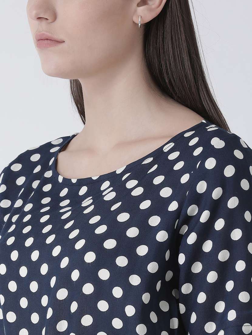 women boat neck printed fit & flare dress with belt - 19650343 - Standard Image - 4