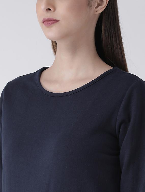 round neck solid regular sweatshirt - 19650478 - Standard Image - 4