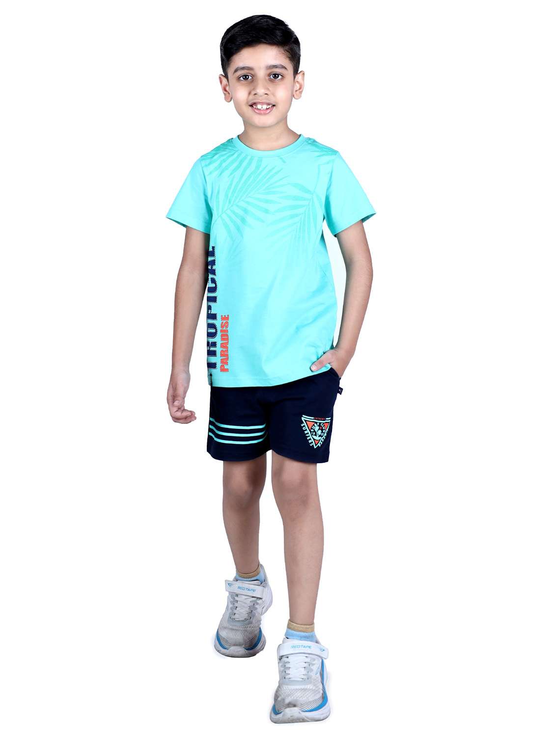 multi colored kids printed twin sets  - 19656018 -  Standard Image - 1