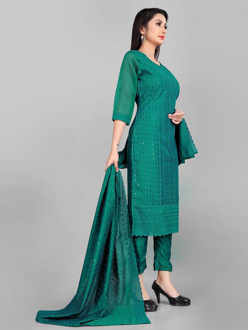 round neck kurta pant set - 19656198 -  Standard Image - 1