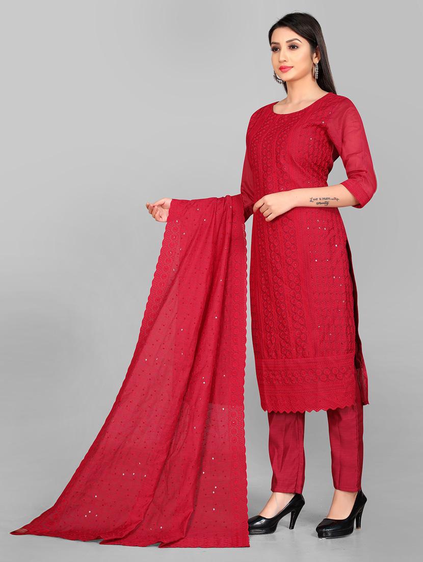 round neck kurta pant set - 19656199 - Standard Image - 1