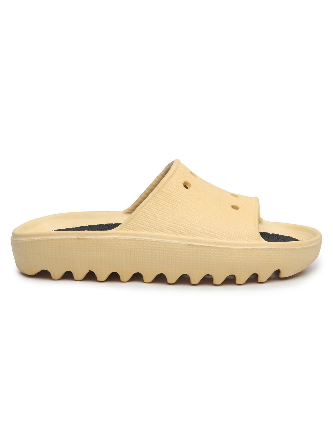 beige solid slip on flip flop - 19656763 - Standard Image - 1