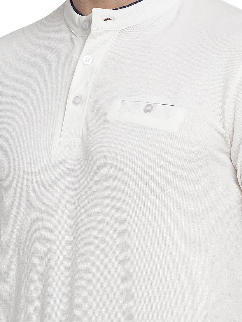 henley neck solid regular t-shirt - 19656813 - Standard Image - 4
