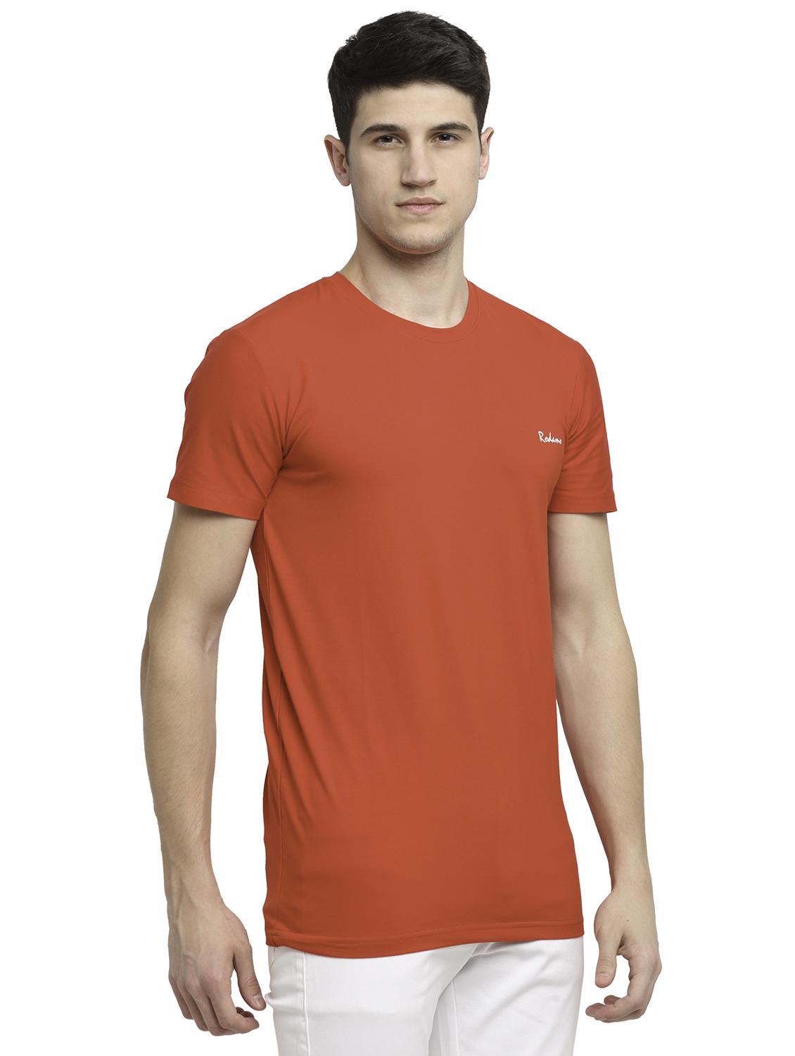 round neck solid regular t-shirt - 19656829 - Zoom Image - 0