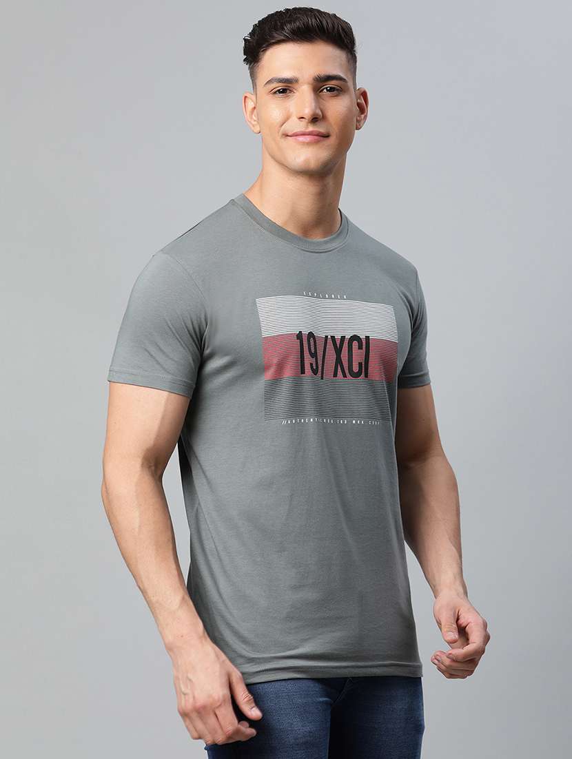 round neck printed regular t-shirt - 19656851 -  Standard Image - 1