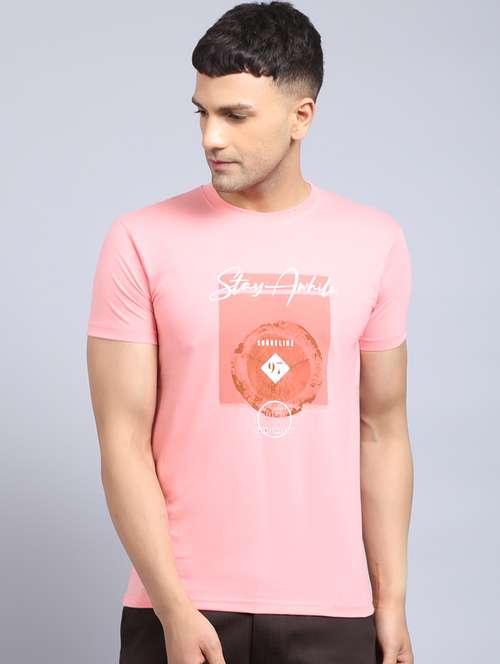 round neck printed regular t-shirt - 19656883 -  Standard Image - 0