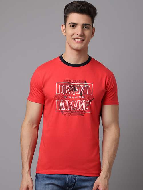 round neck printed regular t-shirt - 19656888 - Standard Image - 0