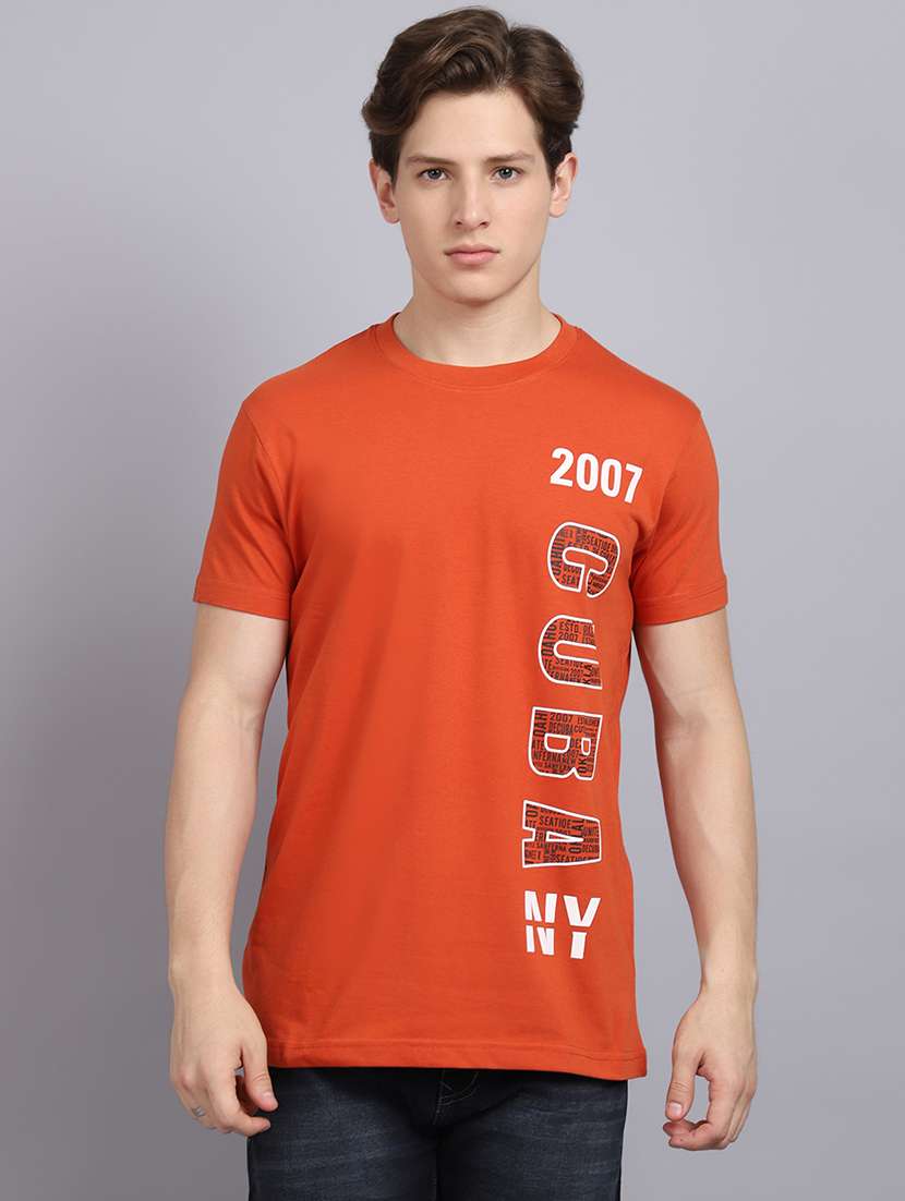 round neck printed regular t-shirt