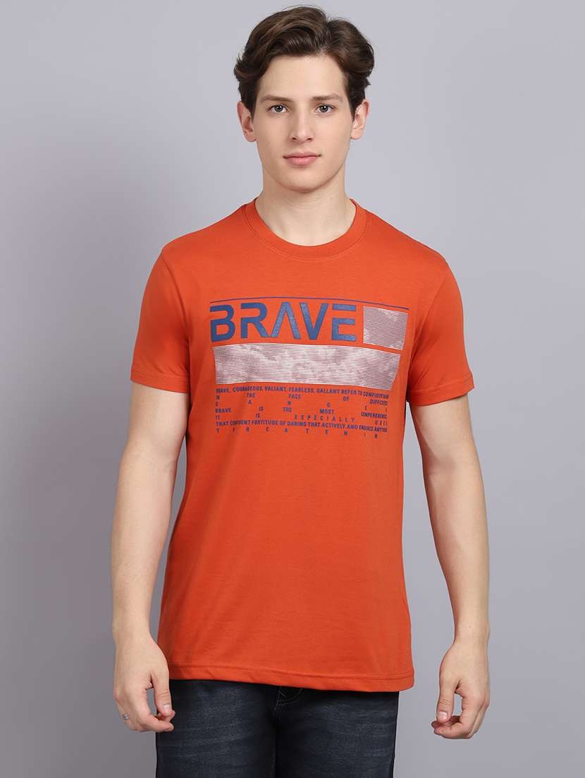 round neck printed regular t-shirt