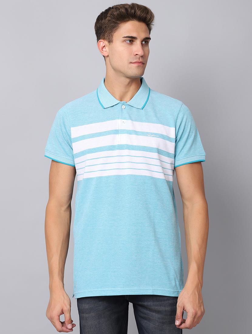 polo neck striped regular t-shirt - 19656913 - Zoom Image - 0