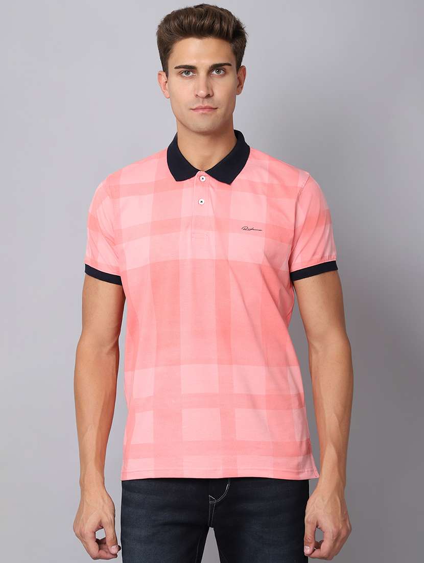 polo neck checks regular t-shirt - 19656916 - Zoom Image - 0