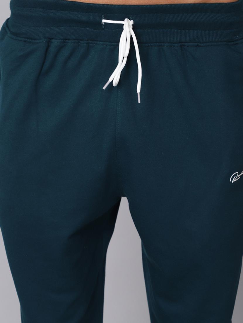 light blue solid track pant - 19657009 - Standard Image - 4
