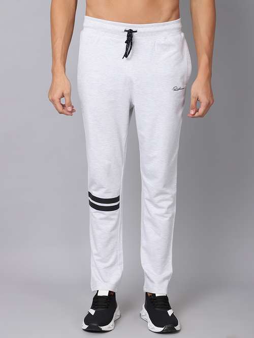 grey solid track pant - 19657013 - Standard Image - 0