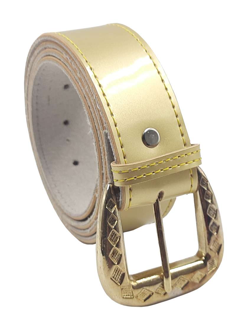 exotique gold casual faux leather belt for women  - 19657025 -  Standard Image - 1
