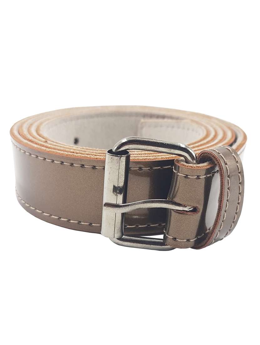 exotique bronze casual faux leather belt for women 