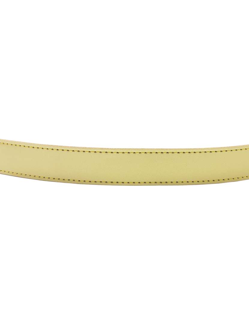 exotique yellow casual faux leather belt for women - 19657036 - Standard Image - 4