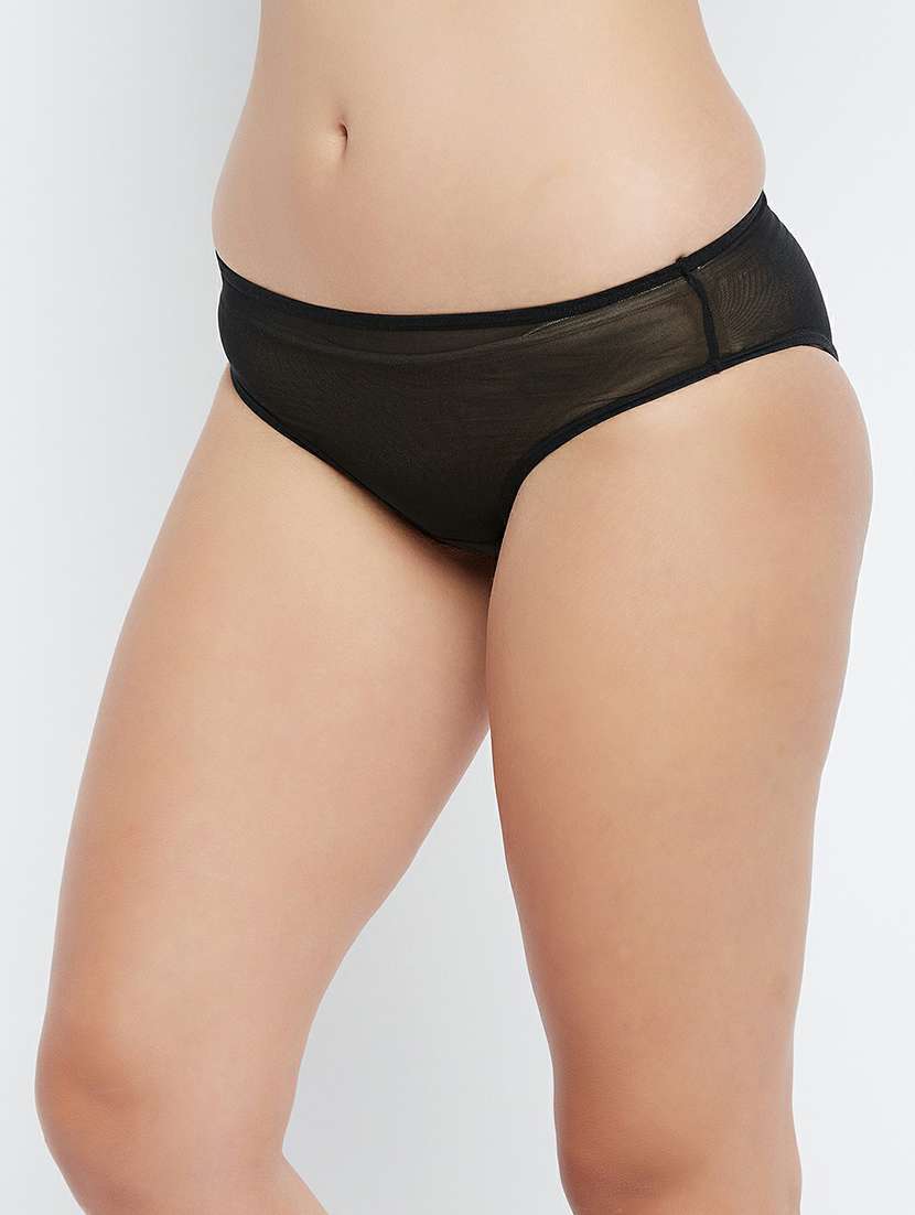 black net bikini panty - 19658530 -  Standard Image - 1