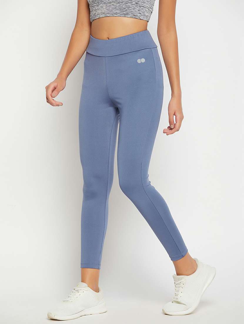 purple poly spandex leggings - 19658555 -  Standard Image - 1