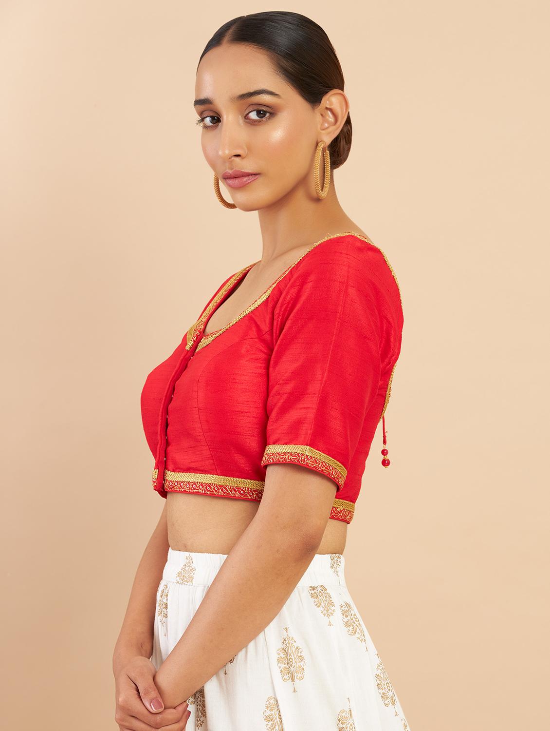 round neck regular blouse - 19658747 - Standard Image - 1