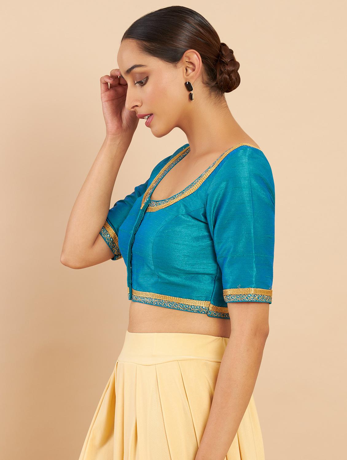 round neck regular blouse - 19658748 - Standard Image - 1