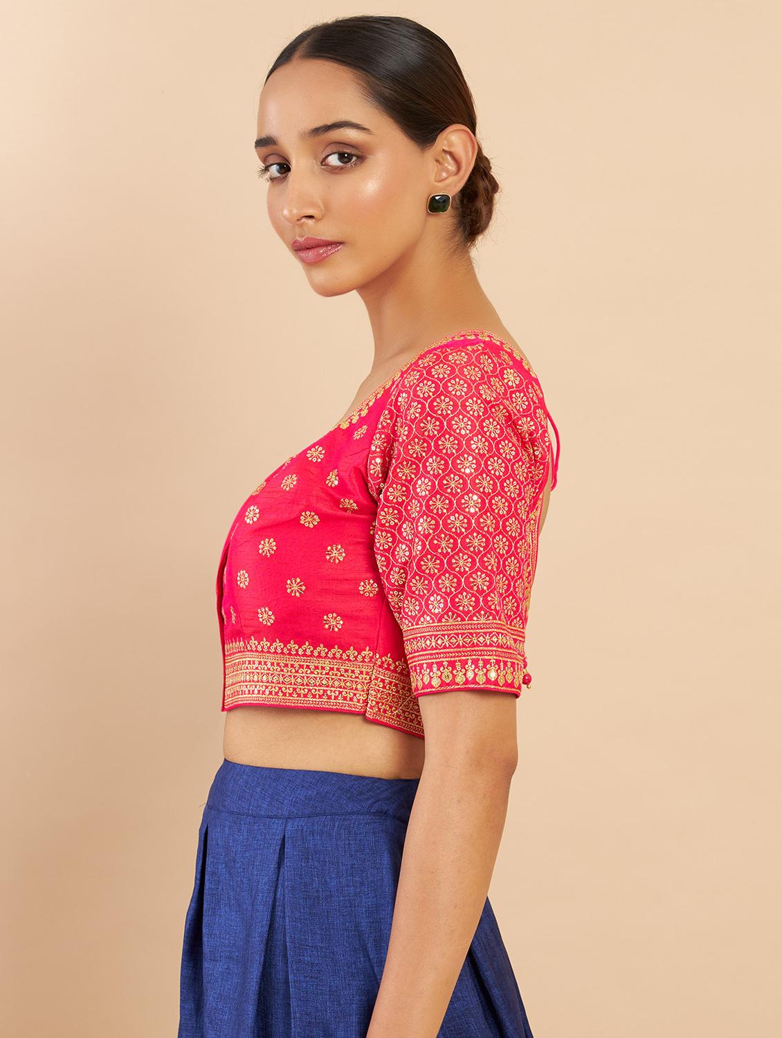 round neck regular blouse - 19658752 - Standard Image - 1