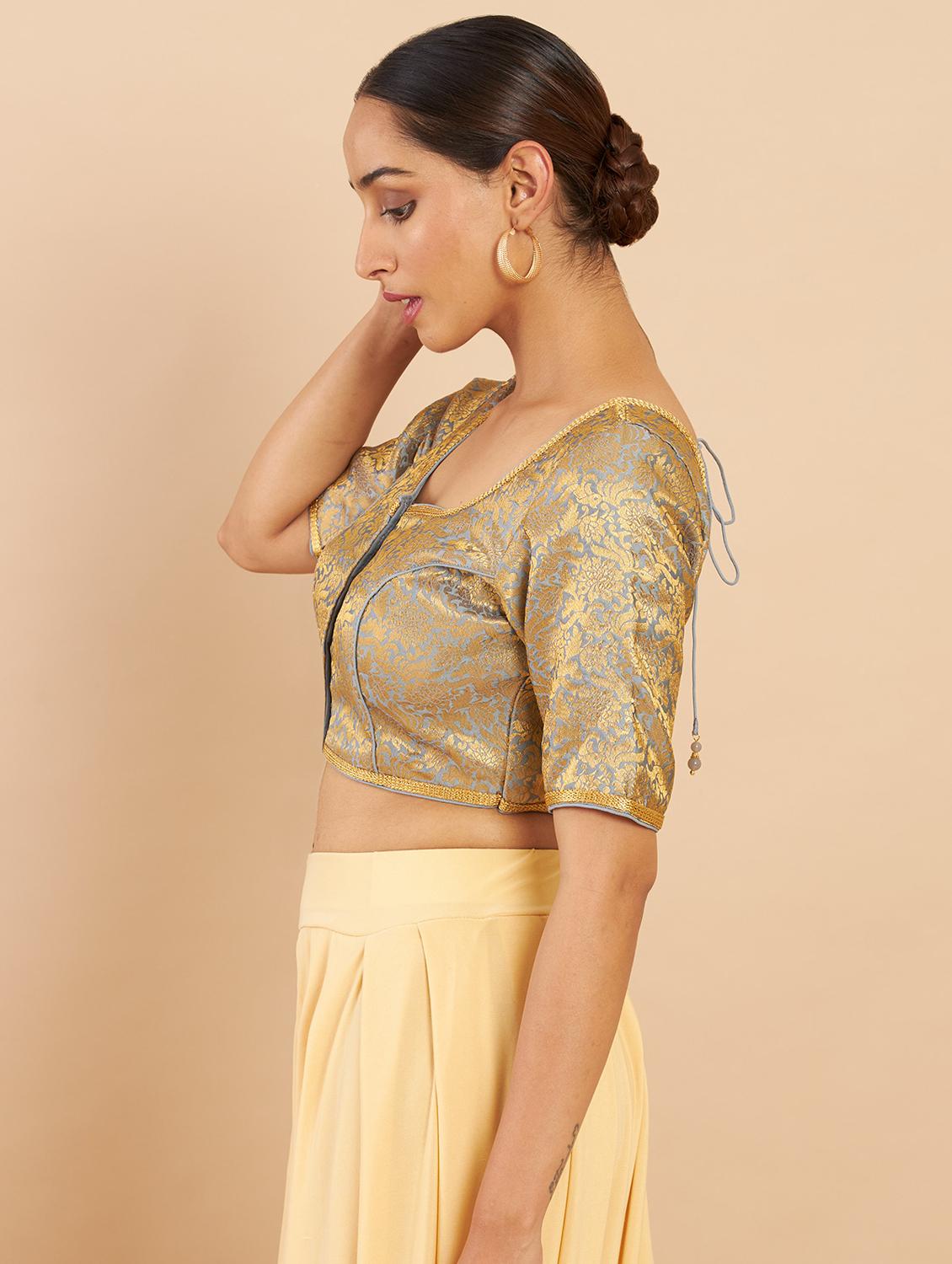 round neck regular blouse - 19658759 - Standard Image - 1