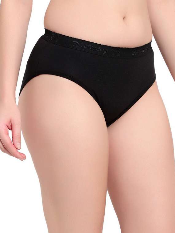 black cotton hipster panty - 19658806 -  Standard Image - 1
