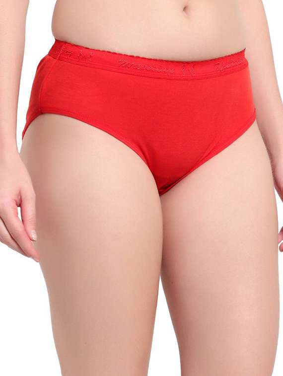 red cotton hipster panty - 19658807 -  Standard Image - 1