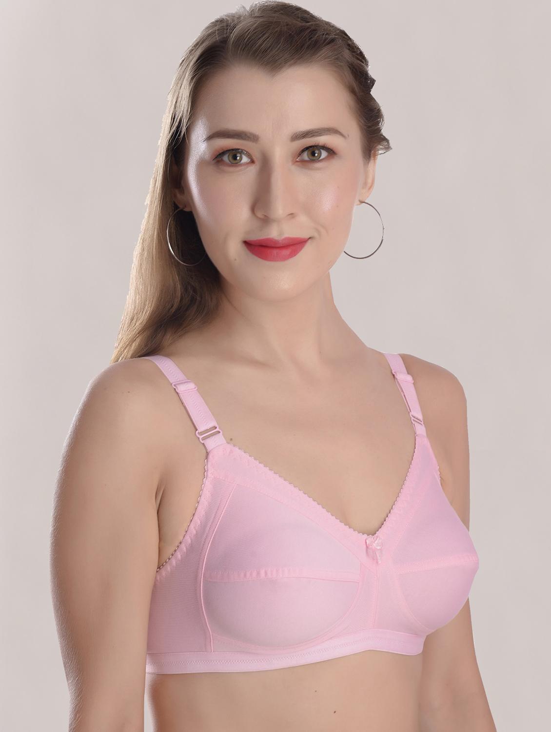 multi colored cotton tshirt bra - 19659582 -  Standard Image - 1