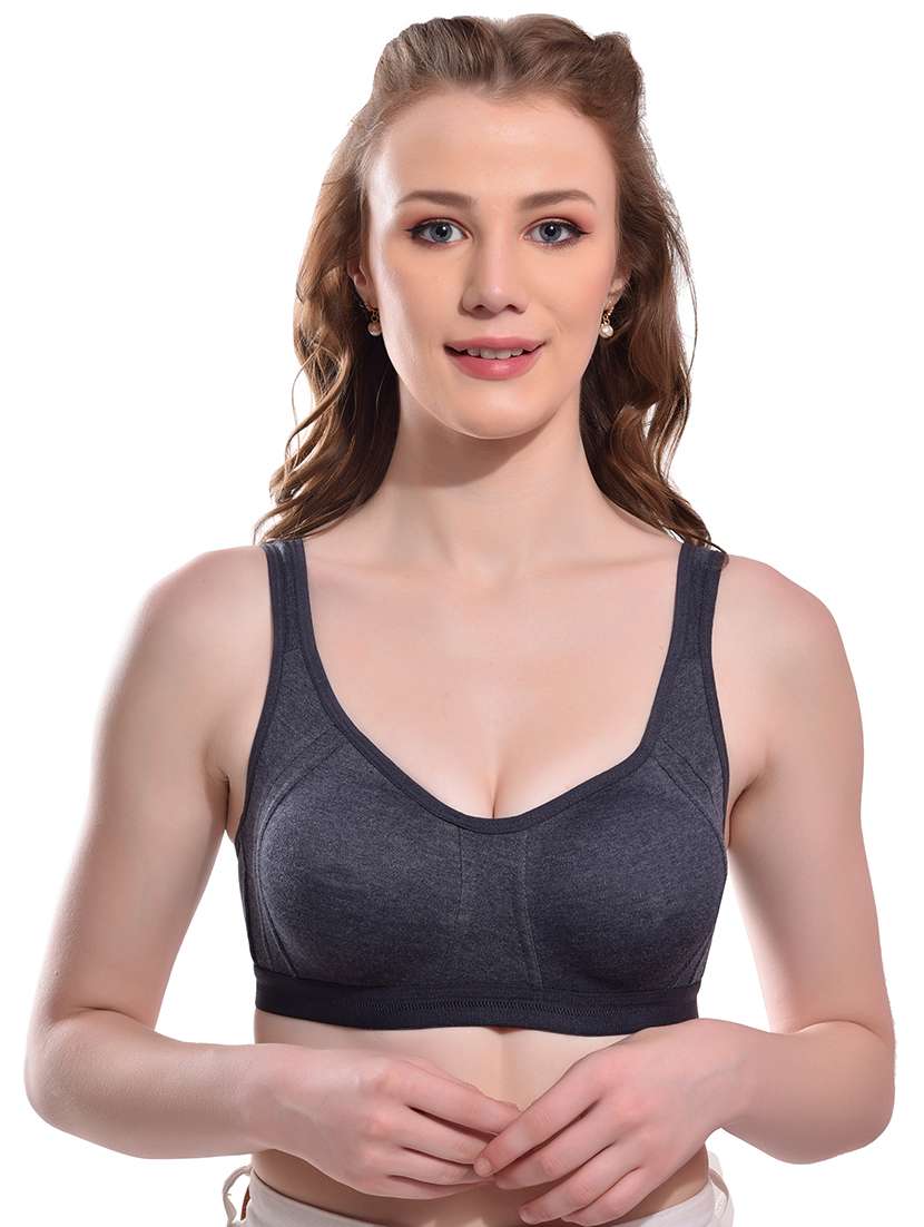 blue hosiery sports bra - 19660345 -  Standard Image - 1